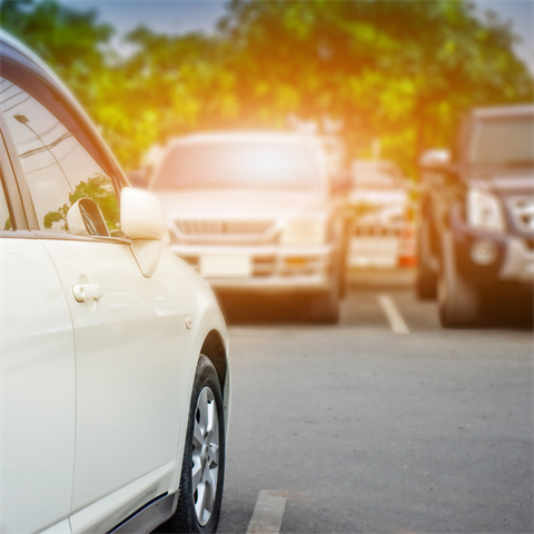 cars parked on the street